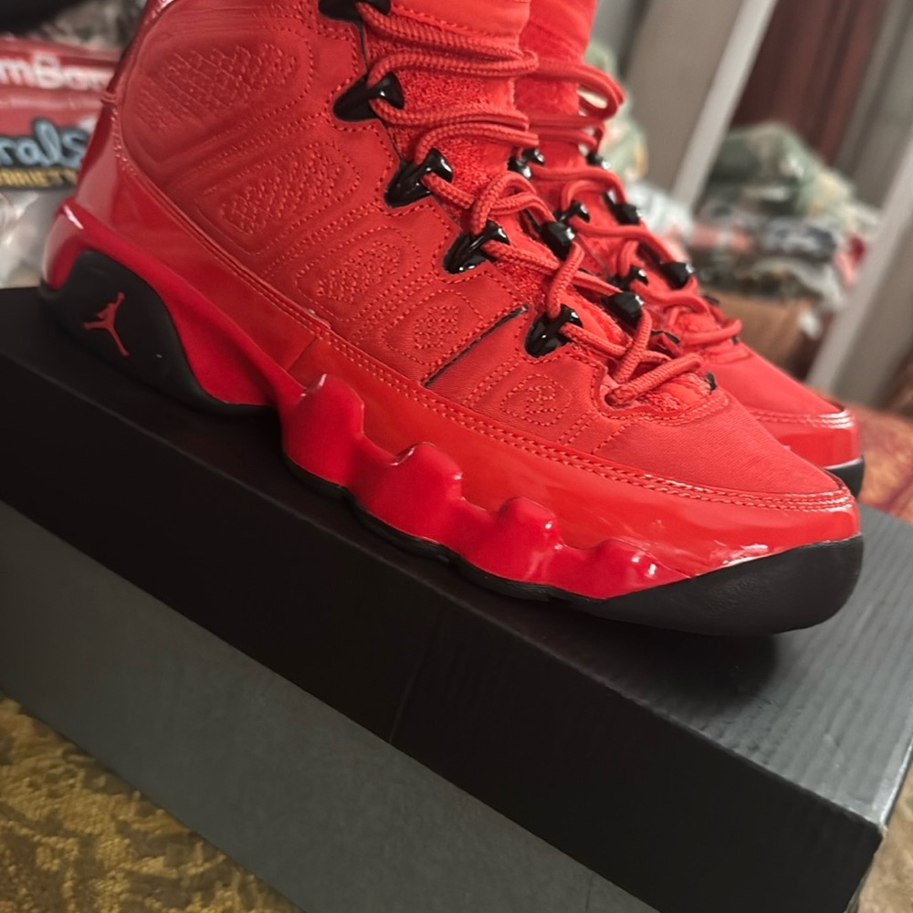 Jordan Red and Black Sneakers Modern Design
